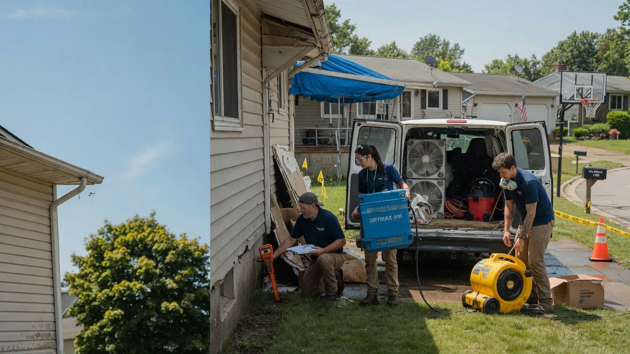 Ceiling Leak Cleanup in Staunton, IL near me