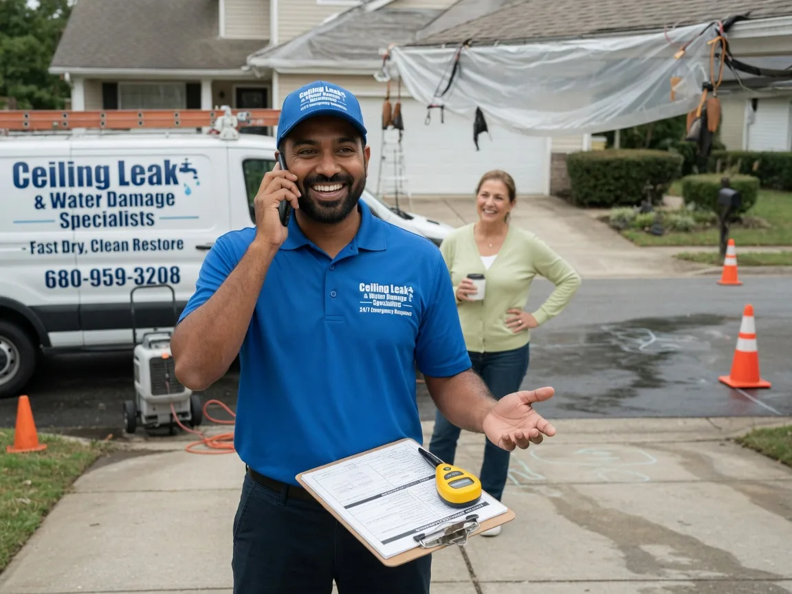 Ceiling Leak Cleanup Staunton, IL FAQs